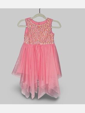 Cat & Jack Pink Sequin Tulle Dress